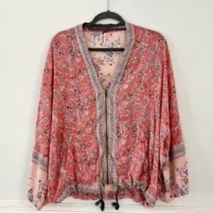 Free People Wildflower Cinched Kimono Jacket Size XS/S